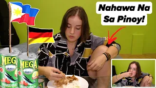 Nakalimutan nya na atang German Sya.Taas Paa Pag-kumain ng Sardinas!