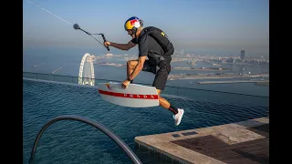 Brian Grubb : Drone Wakeskating on Dubai Skyscraper's Infinity Pool, and BASE Jumping