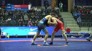 1/2 GR - 63 kg: A. AMAEV (RUS) v. A. NUTTER (USA)