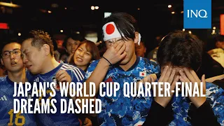 Japan's World Cup quarter-final dreams dashed