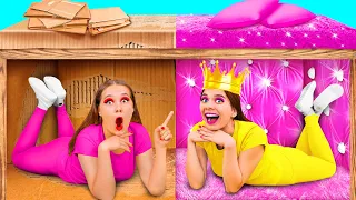 Секретный Домик Под Кроватью | Богатая vs Бедная Смешные Челленджи от Fun Challenge