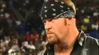 Undertaker and Brock Lesnar after Hell in a cell Smackdown 2002