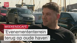 Cafébaas Urk wil het evenemententerrein voor jongeren terug op oude haven | Omroep Flevoland
