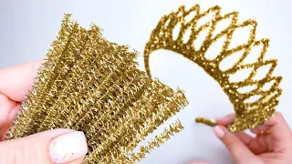 DIY How to make a Gorgeous CROWN with your own hands. Master class / New Year