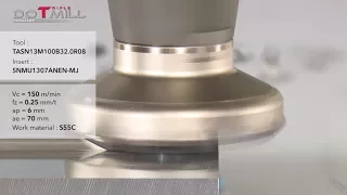 DoTriple-Mill - Face milling cutter with 3 types of double-sided inserts