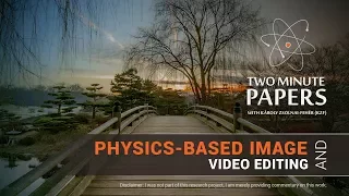 Physics-based Image and Video Editing | Two Minute Papers #187