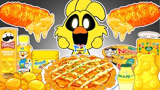 Best of Convenience Store YELLOW Foods Mukbang with KICKIN CHICKEN | POPPY PLAYTIME CHAPTER 3 | ASMR