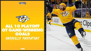 All 10 Playoff Overtime Goals from the Predators