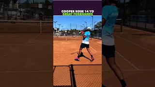 COOPER KOSE GREAT FOREHAND TECHNIQUE #tennis #shorts