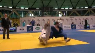 Judo Veterans EM 2012 Opole M1-73kg Barrot (FRA) - Pavlov (RUS)