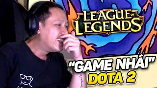 TRUNG REACTION HỌC VIỆN BÒ VÀ GẤU | LOL "GAME NHÁI" DOTA 2 VÀ THẦY GIÁO BA RA ĐỜI TỪ ĐÓ