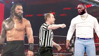 Roman Reigns vs Omos Jordan Omogbehin - WWE Championship Match