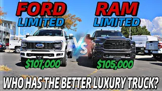 2024 RAM 3500 Limited VS Ford F450 Limited: The Most Expensive Luxury Trucks Go Head To Head!