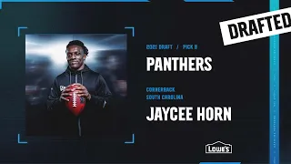 I CALLED IT!!! CAROLINA PANTHERS DRAFT CB JAYCEE HORN WITH THE #8 PICKS!!!