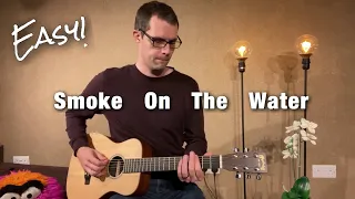 Smoke On The Water - Beginner Guitar Lesson by Dex Star (Deep Purple)