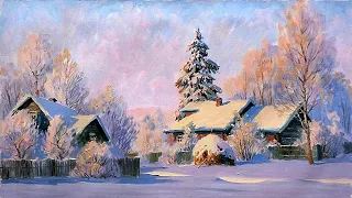Чудесные зимние пейзажи художника Вячеслава Чердакова