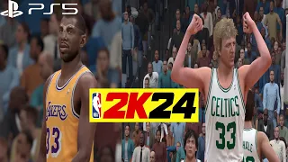 NBA 2K24 LARRY BIRD ERA - LAKERS vs CELTICS PS5 ULTRA REALISTIC GRAPHICS PLAYTHROUGH |@fullgameclips