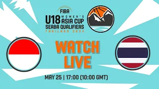 Indonesia v Thailand | Full Basketball Game | FIBA U18 Women's Asia Cup 2024 | SEABA Qualifiers