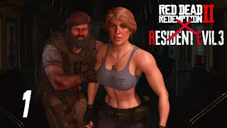 RDR2 The Undead Nightmare Gameplay Part 1 (RDR2 Characters in Resident Evil 3 Remake)