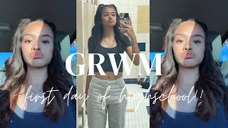 GRWM FIRST DAY OF HIGH SCHOOL!! (realistic af!) FRESHMAN YEAR!!!