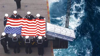 US Navy Burial in the Middle of the Ocean