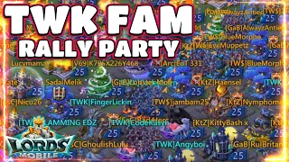 TWK Family Rally Party With Live Coms! Lords Mobile