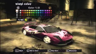 (NFS:Most Wanted-Lamborghini Murcielago tuning and test drive(1080p) HD!)