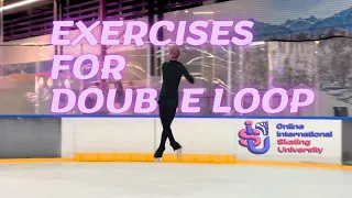 Exercises for Double Loop #skatinguniversity #skatingcoach #figureskating #skatinglessons #skating