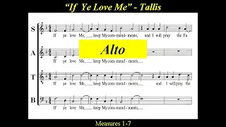 Thomas Tallis - If Ye Love Me - Alto