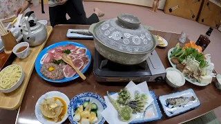 Ужин в японской деревне, в частном ресторанчике на дому. Блюдо «НАБЭ»