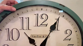 Vintage Teal Clock #clock #wallclock #homedecor