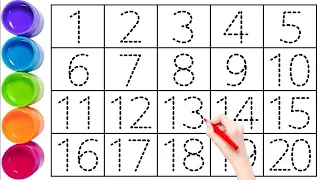 Learning numbers, one two three four,123counting,counting numbers for kids 1 to 10 1 to 20-39456