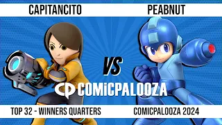 Comicpalooza 2024 - Top 32 WQF - Capitancito (Mii Gunner) VS Peabnut (Mega Man)