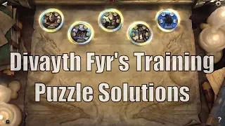 Divayth Fyr's Training Puzzle Solutions - Elder Scrolls Legends: Houses of Morrowind