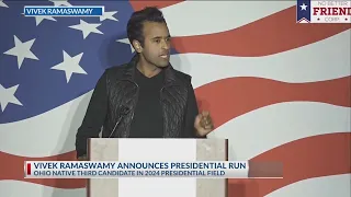 Conservative entrepreneur Vivek Ramaswamy announces GOP presidential bid