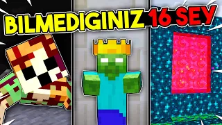 Minecraft'ta KESİNLİKLE BİLMEDİĞİNİZ 16 ŞEY!