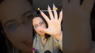 Fast and aggressive plucking negative energy on tiktok ⚠️