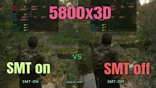 AMD smt off vs on  - Ryzen 5800x 3d