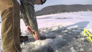 Ice Fishing Pike, Bass, and Pickerel