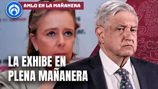 AMLO expone el sueldo de María Amparo Casar