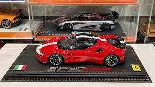 UNBOXING and REVIEW Ferrari SF90 Stradale 1/18 Bburago Signature