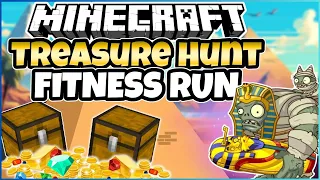 💎 Mummy Treasure Hunt 💎 Minecraft | Fitness Run | Brain Break | GoNoodle Inspired