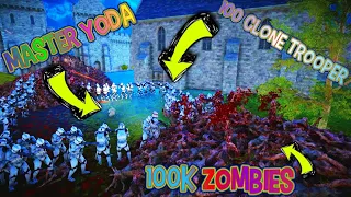 Master Yoda  и 100 Clone Trooper | Против 100k Зомби🧟‍♂️🧟‍♀️ [1 часть] #uebs2  #simulator #uebs