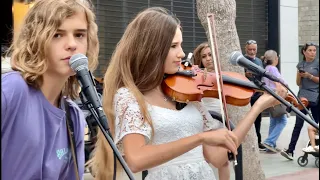 SHE PLAYS LIKE AN ANGEL | Fields of Gold - Sting | Karolina Protsenko & Oscar Stembridge