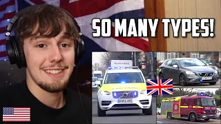 American Reacts to UK Emergency Response Vehicles!