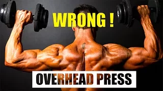 SHOULDER OVERHEAD PRESS लगाते हुए सावधान रहे इन 5 गलतियों से !