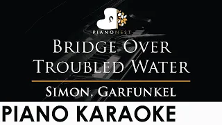 Simon, Garfunkel - Bridge Over Troubled Water - Piano Karaoke Instrumental So Hyang Cover Lyrics