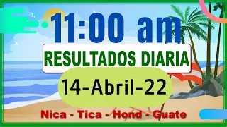 11 AM Sorteo Loto Diaria Nicaragua │ 14 Abril de 2022