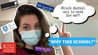 How to choose which DENTAL University | Why I picked *LEEDS* | MMI/Panel interview Q&A