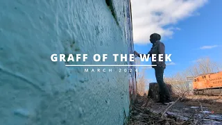 Graff of the week - Quick piece on the train track